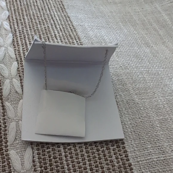 Sterling Silver Diamond Necklace - Picture 3 of 7